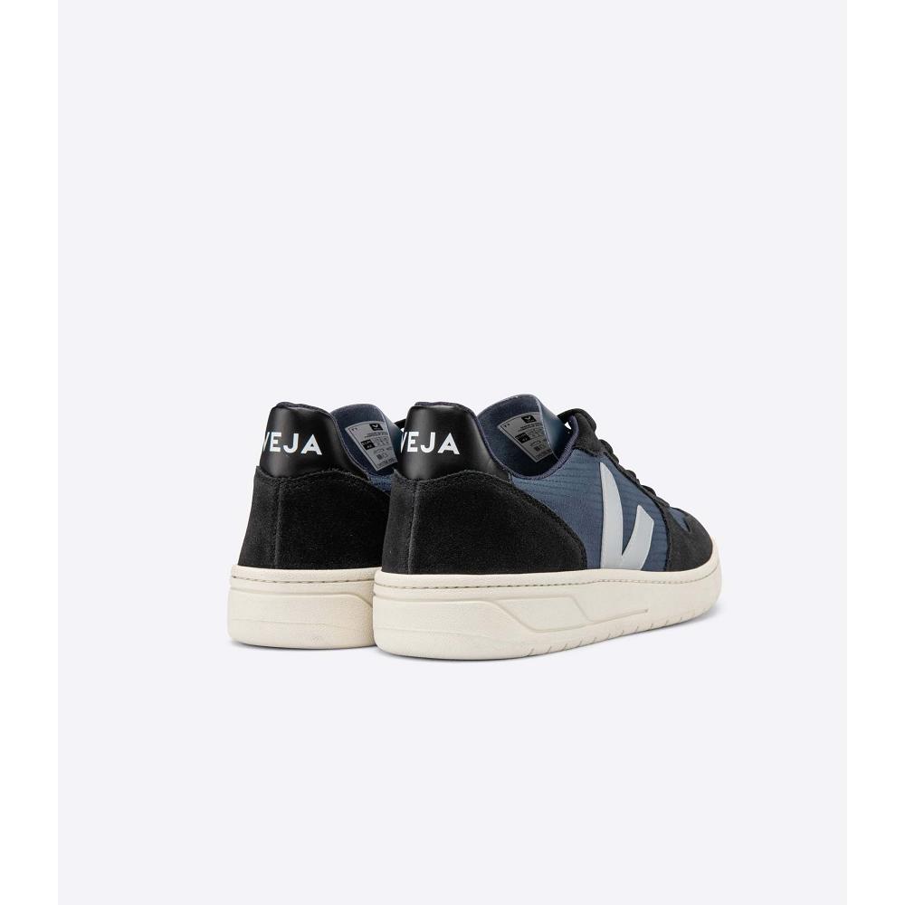 Veja V-10 RIPSTOP Women's Sneakers Blue/Black | NZ 661WNB